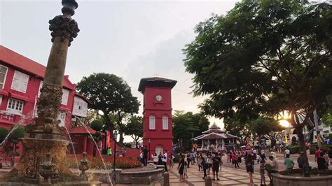 melaka malaysia  april  close  clock tower  melacca
