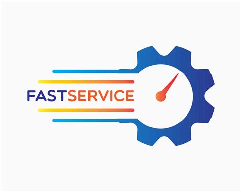 fast service logo design template. simple style logo. ideal for