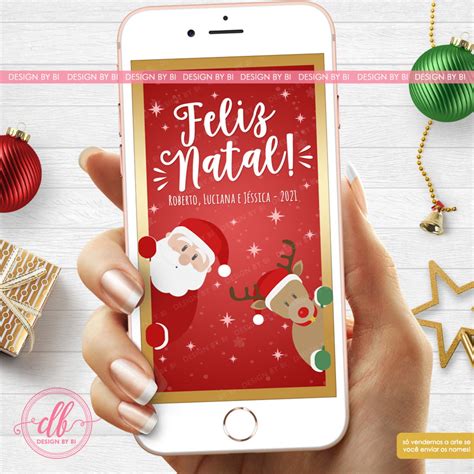 Cartao De Natal Virtual Para Whatsapp - Cartão de Natal Virtual Digital Whatsapp | Elo7