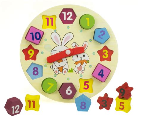 WOODEN CLOCK GAME FOR KIDS