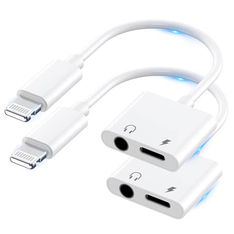 2 Pack [Apple MFi Certified] Lightning to 3.5 mm Headphone Jack Adapter