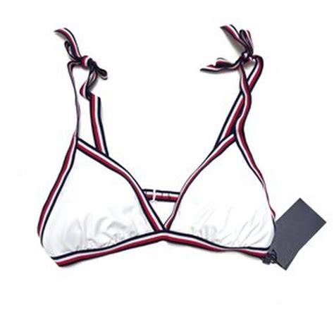 Ripley BIKINI MUJER TOMMY HILFIGER BLANCO ALG B L PIEZAS