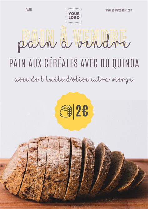 Modèles d affiches de pain imprimables