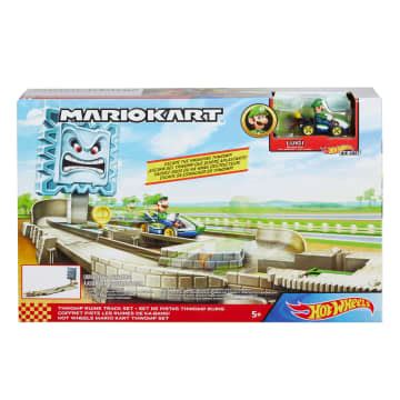 Hot Wheels Mario Kart Pista De Brinquedo Thwomp