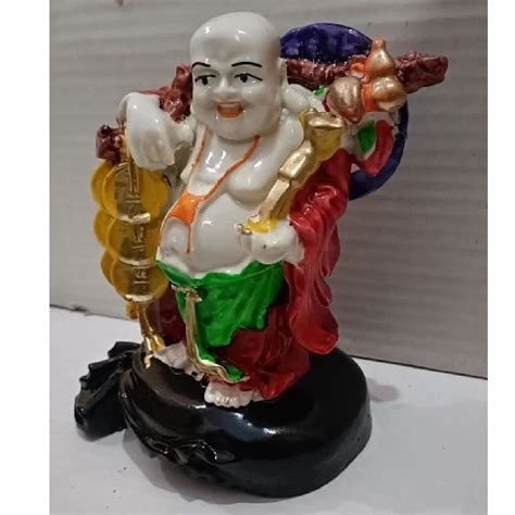 Polished Fiber Laughing Buddha Statue For Decoration At Rs Piece In