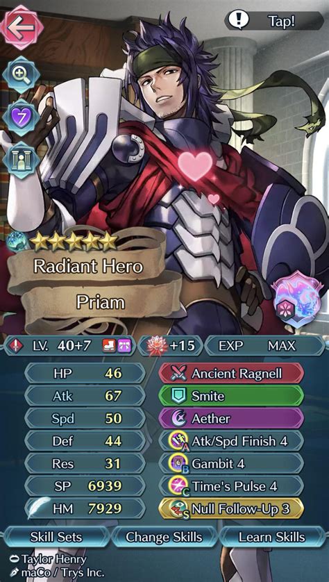 Updated my Priam today! : r/FireEmblemHeroes