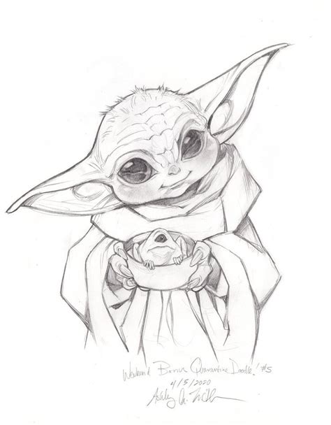 Star Wars Drawings Easy Baby Yoda Yadira Brant