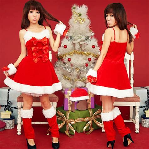 Roupa Interior Feminina Sexy Traje Er Tico De Natal Lingerie Conjunto Arco Claus Santa