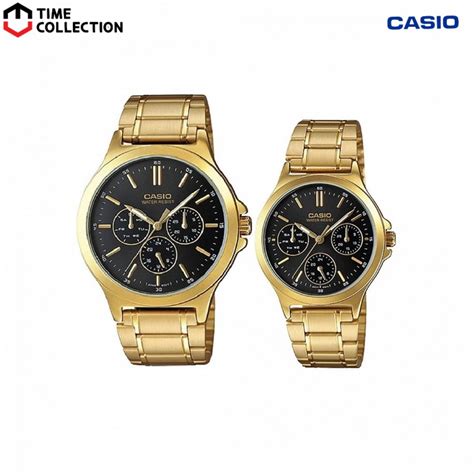 casio couple  couple vg  analog stainless steel strap