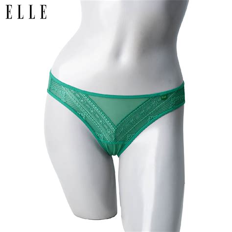 ELLE กางเกงในแบรนดดง เกรดA ของแท แบบ Bikini Lowrise ผาตาขาย ลกไม รน LU Shopee