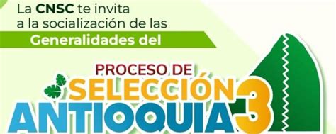 Inicia la Convocatoria Antioquia 3 de la Comisión Nacional del Servicio