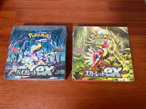 Tcg Pokemon Japanese Scarlet Ex And Violet Ex Set Sealed Booster Box