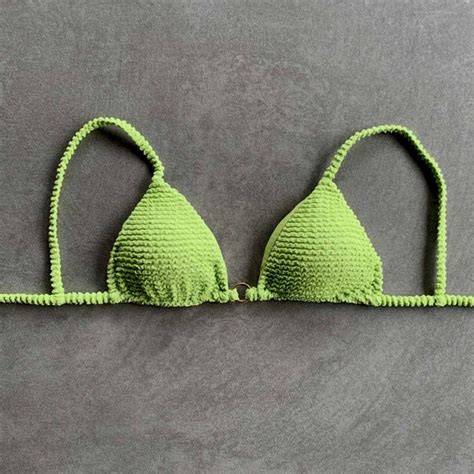 Lime Green Bikini Etsy