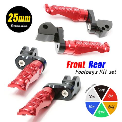 Mm Extended Cnc Front Rear R Fight Footpegs For Cb S