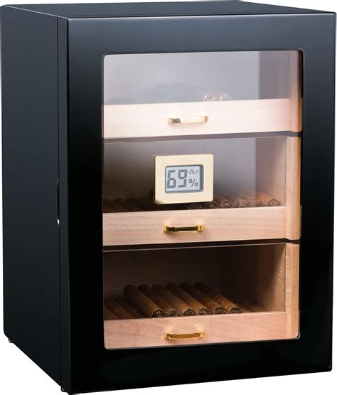 Woodronic Cigar Humidor Cabinet For To Cigars With Digital