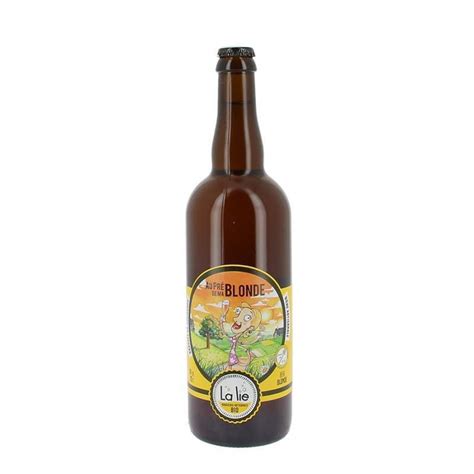Bière de la Lie Au près de ma blonde bio artisanale 6 75cl