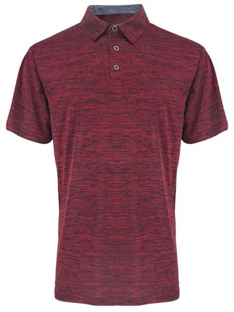 Wholesale Leehanton Mens Performance Polo Melange Shirt For Your Store Faire