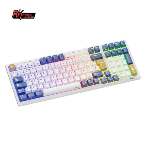 Teclados Royal Kludge RK98 ISO ES Hot Swappable Switch Red Wireless Klein Blue COOLMOD