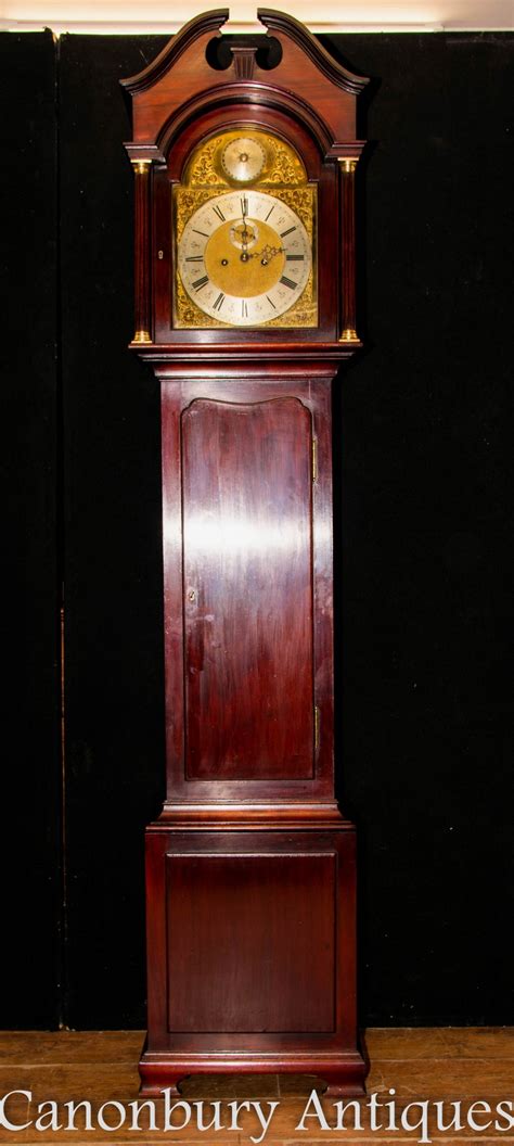 Antique Grandfather Clock Mahogany Maple And Co Circa 1890