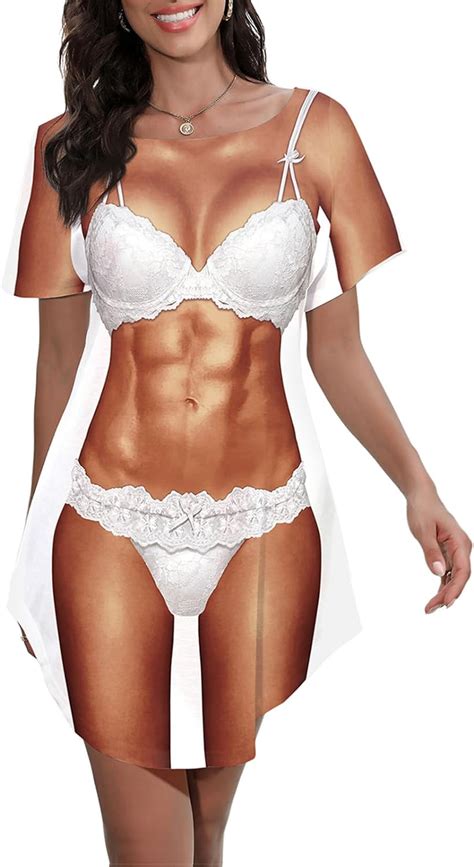 Women S Bikini Body Printed T Shirt Short Sleeve Beach Cover Up Luau Party Hawaiian Shirt