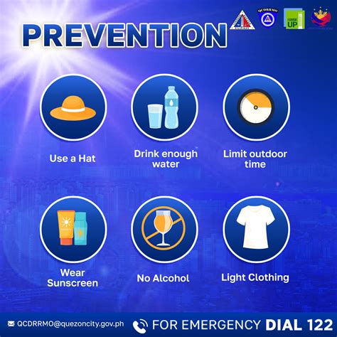 QCDRRMO reminds everyone to be aware of the dangers of heat stroke
