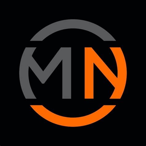 premium vector mn nm   letters abstract logo monogram