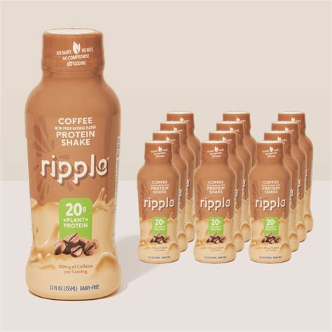 Ripple Coffee Plant Based Protein Shake 12 Pack Ripple Foods