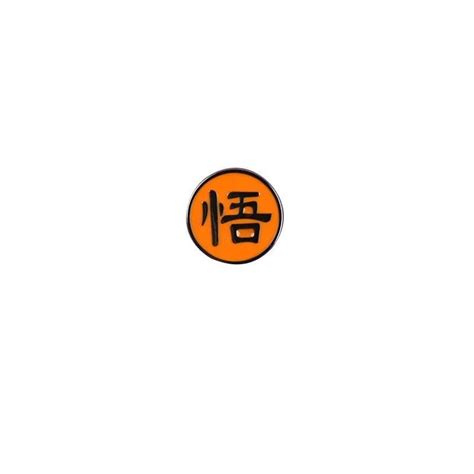 dragon ball  goku kanji symbol enamel pin distinct pins