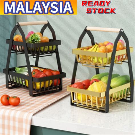 Layers Onion Rack Fruit Basket Rak Bawang Bertingkat Vegetable