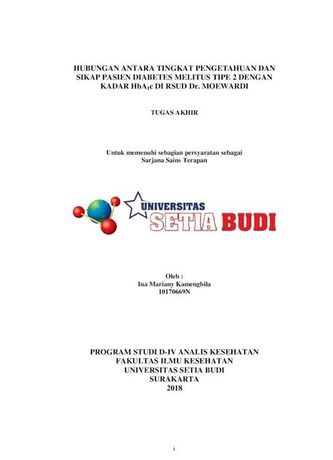 Pdf Hubungan Antara Tingkat Pengetahuan Dan Sikap Pasien Diabetes