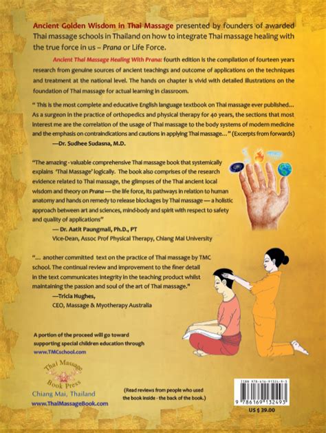 Ancient Thai Massage Healing With Prana Fourth Edition Thai Massage Book