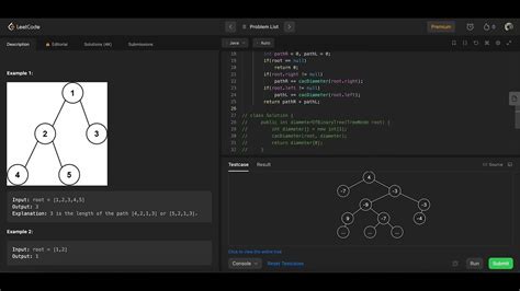 Leetcode Diameter Of Binary Tree Java Youtube