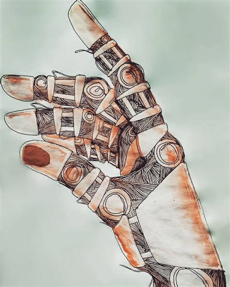 Robot Hand Drawing at GetDrawings | Free download