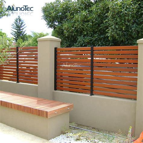 Horizontal Garden Fence Privacy Screen Panel Aluminium Slat Fence