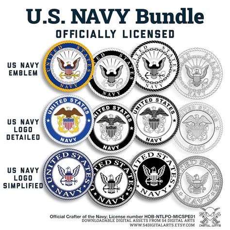 Us Navy Bundle Navy Emblem And Logo Mega Bundle Svg Png Navy Dxf Eps