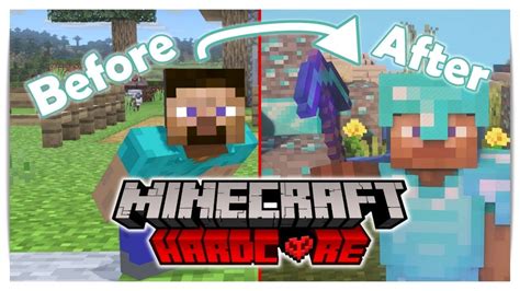 Minecraft Hardcore Survival First Day Youtube