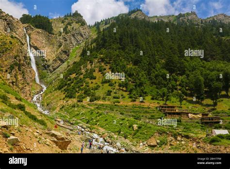 Kalam Osho Water Fall Swat Valley Pakistan Stock Photo Alamy