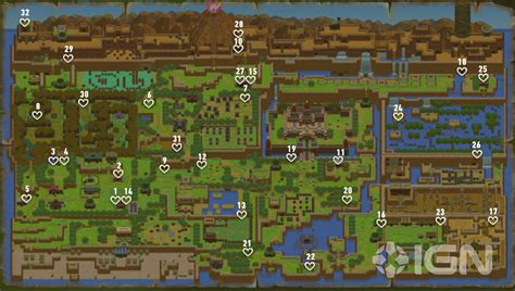 All Heart Piece Locations - Link's Awakening for Switch - The Legend of ...