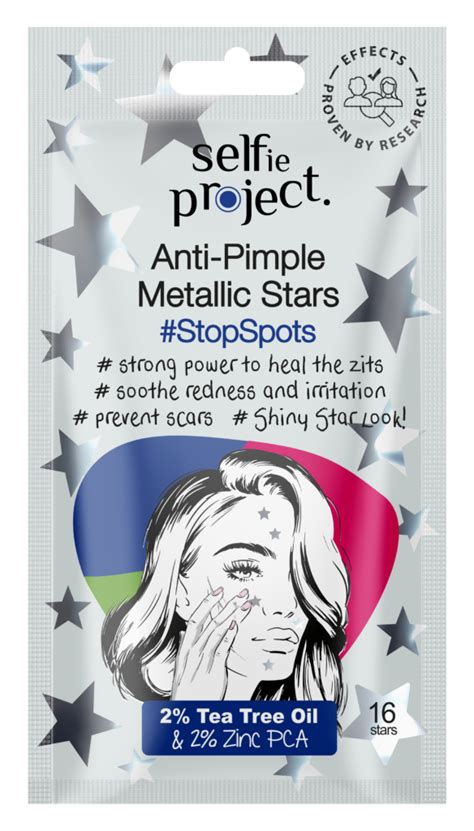 Anti Pimple Metalic Stars Stopspots Selfie Project