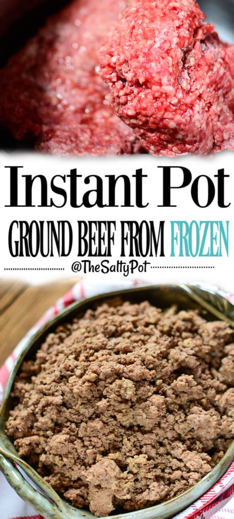 How To Cook Frozen Ground Beef In Instant Pot Learn How To Cook