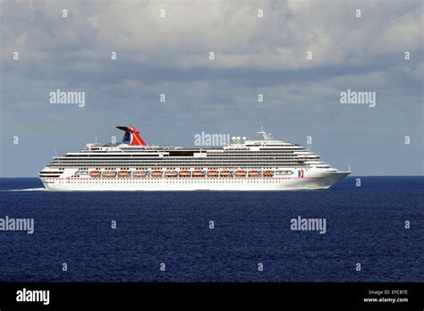 Carnival Cruise Lines Ship Side View Stock Photo Alamy