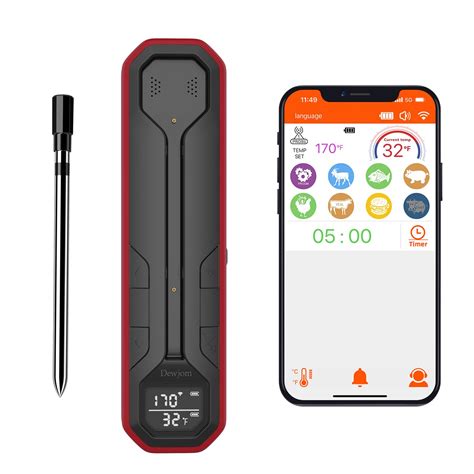 Wireless Meat Thermometer Digital Cooking Thermometer With Wireless