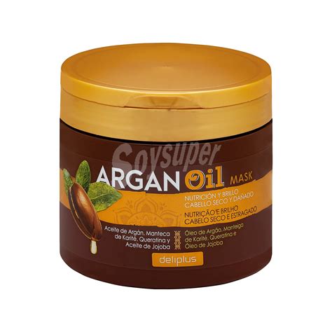 Deliplus Mascarilla Aceite Argan Nutricion Y Brillo Con Aclarado