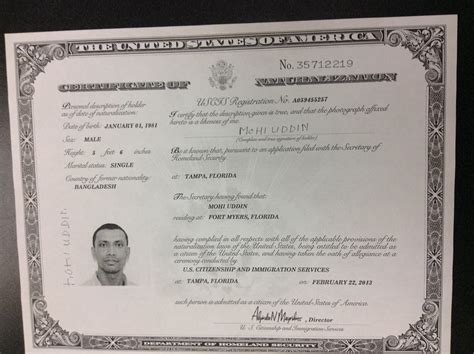 Sample Of A Naturalization Certificate At Andre Riley Blog