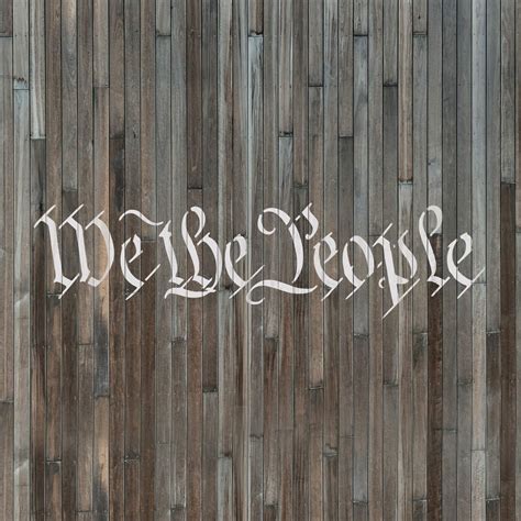 We The People Stencil Template For Walls And Crafts Reusable Stencils