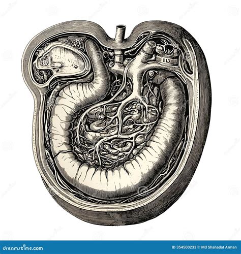 GI Tract Organs Vector Illustration | CartoonDealer.com #82339052