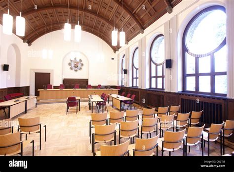 Courtroom Of The Higher Regional Court In Koblenz Rhineland Palatinate