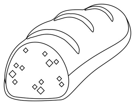 Baguette Bread Coloring Page ColouringPages