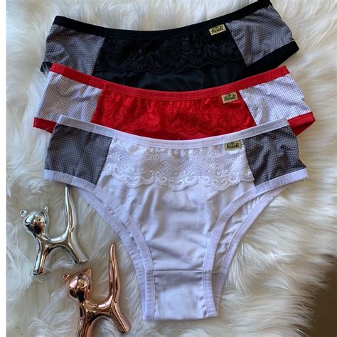 Calcinha Estilo Tanga Kit 3 Tanga Ana Microfibra Linha Lingerie Premium Shopee Brasil