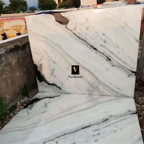 Slab Panda White Marble For Flooring Thickness Mm At Rs Sq Ft